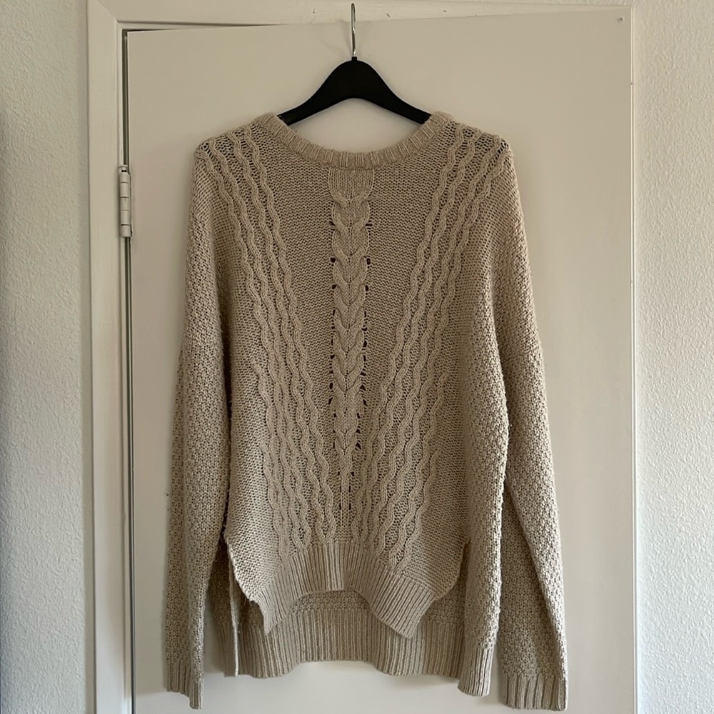 Cotton Emporium Large Beige Sweater